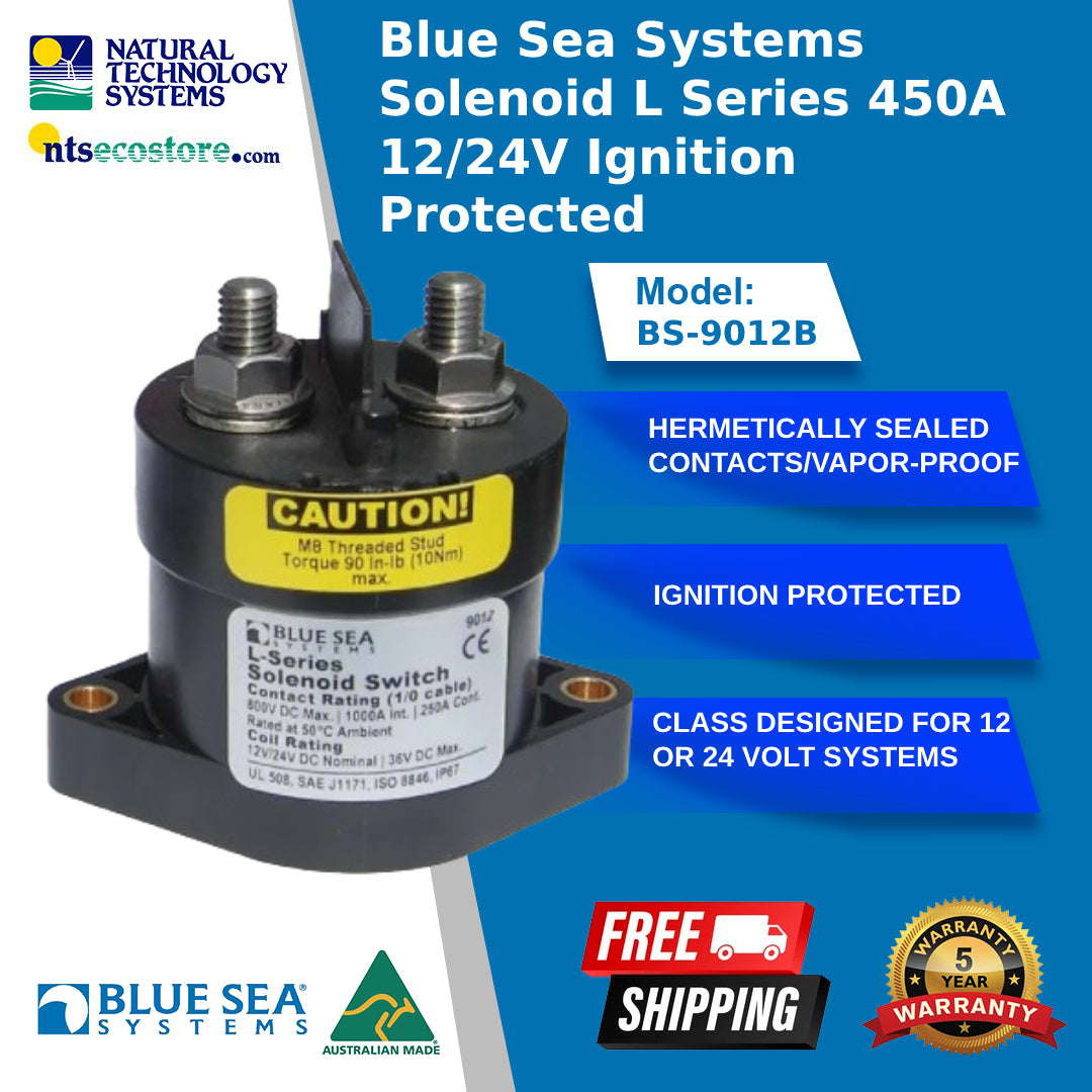 Blue Sea Systems Remote Solenoids L Series 450A 12/24V BS-9012B