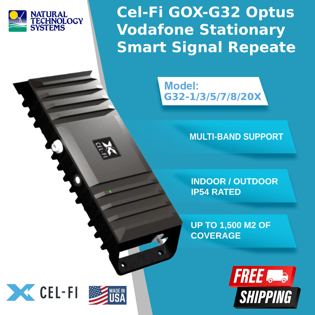 Cel-Fi GOX-G32 Optus Vodafone Stationary Smart Signal Repeater (G32-1/3/5/7/8/20X)