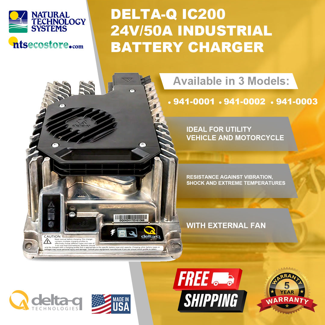 DELTA-Q IC200 24V/50A INDUSTRIAL BATTERY CHARGER (941-0001)