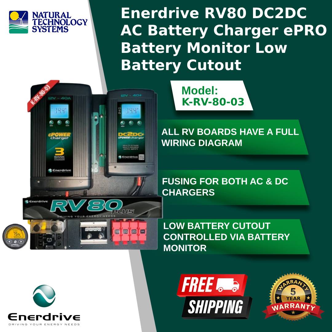 Enerdrive RV80 DIY Kit 40A AC Battery Charger Board LBC40 K-RV-80-03