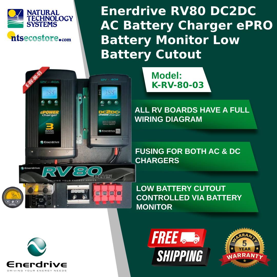 Enerdrive RV80 DIY Kit 40A AC Battery Charger Board LBC40 K-RV-80-03