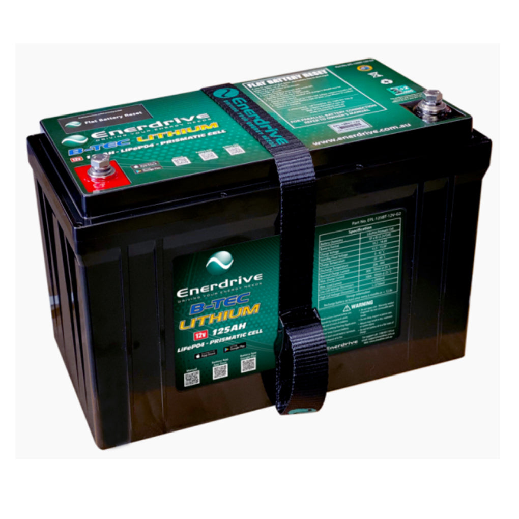 Enerdrive ePOWER B-TEC 125Ah Lithium Battery with 40A DC to DC + 20A AC Charger (K-125-03)