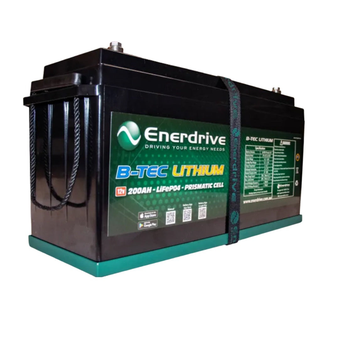 Enerdrive ePOWER B-TEC 12V 200Ah Lithium Battery 40A AC Battery Charger K-200-01