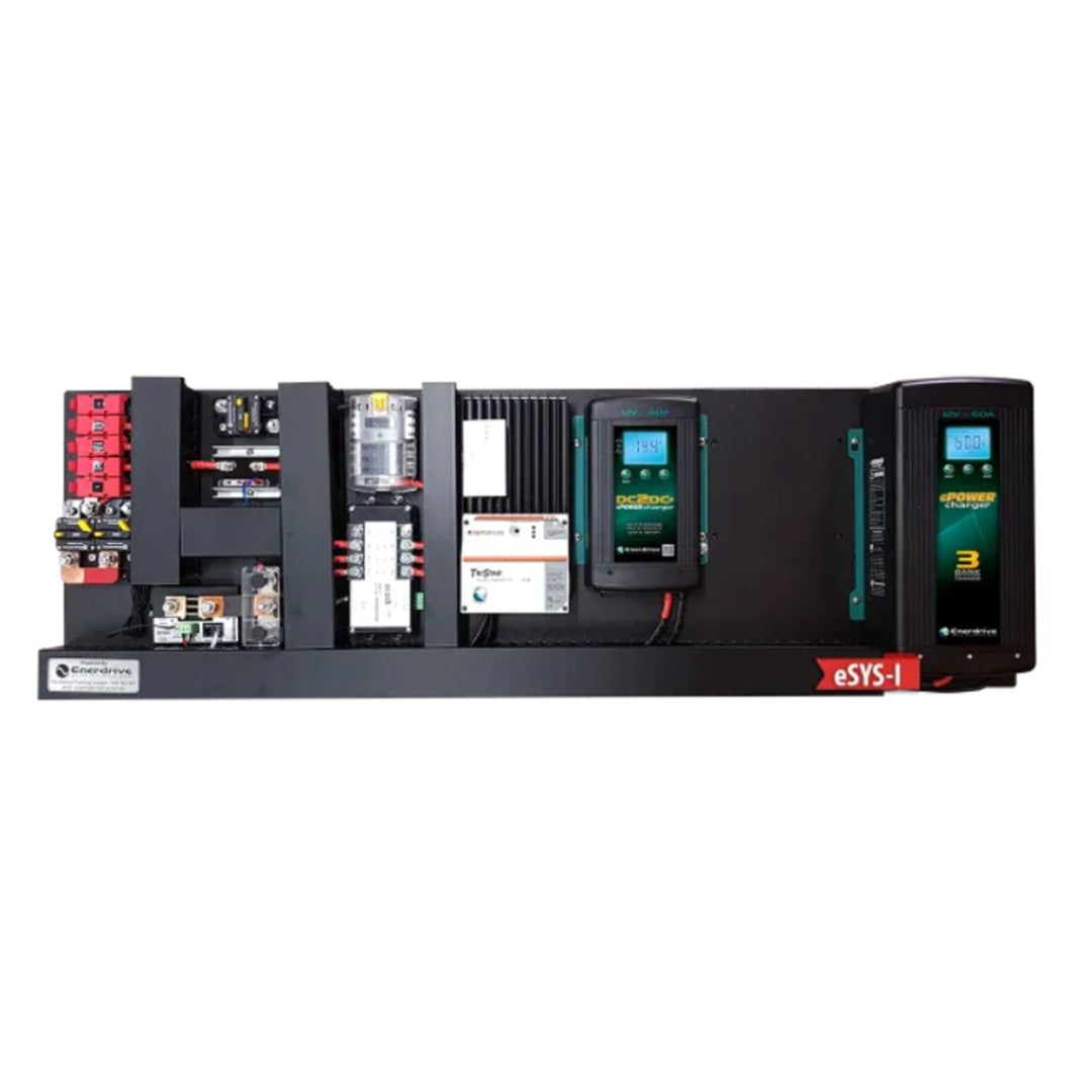 Enerdrive 60A AC-DC DIY Kit + 45A Solar Controller + Simarine Battery Monitor ESYS-I