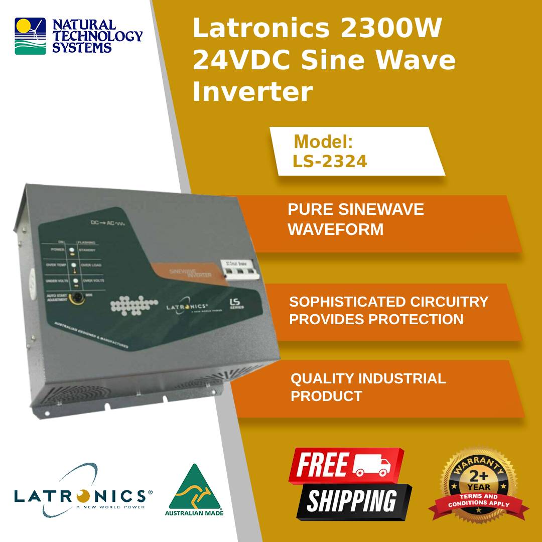 Latronics 2300W 24VDC Sine Wave Inverter LS2324