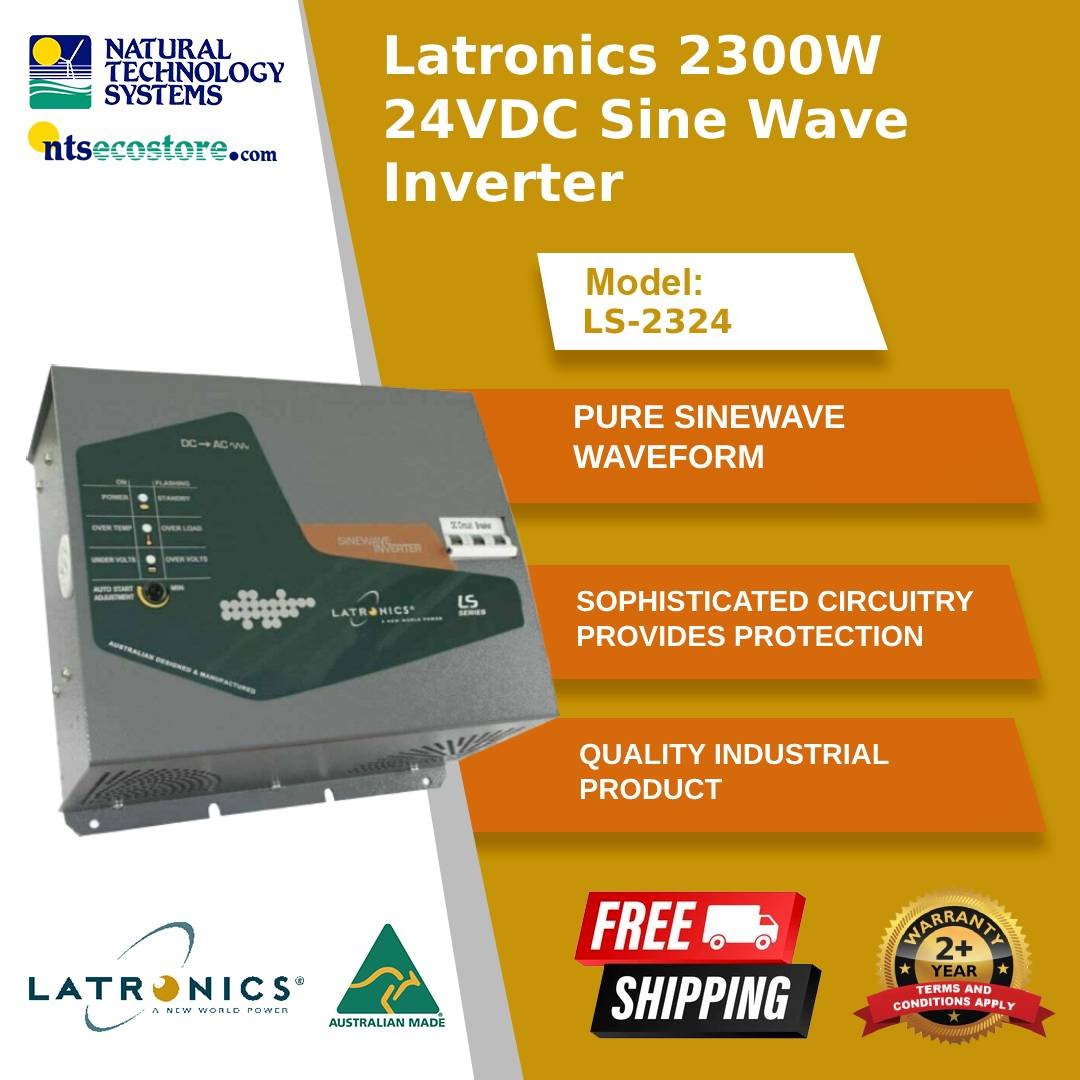 Latronics 2300W 24VDC Sine Wave Inverter LS2324