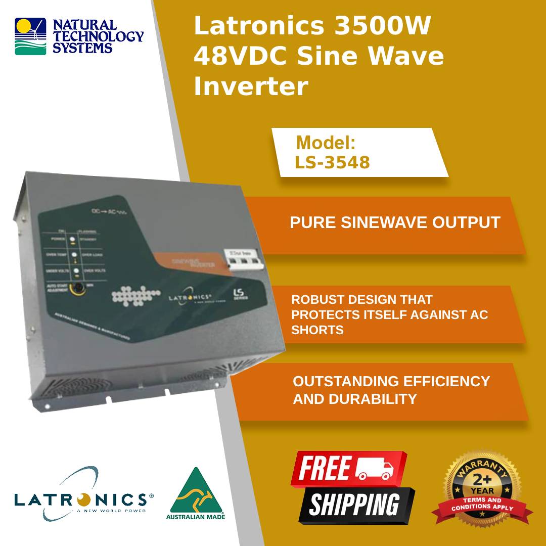 Latronics 3500W 48VDC Sine Wave Inverter LS3548