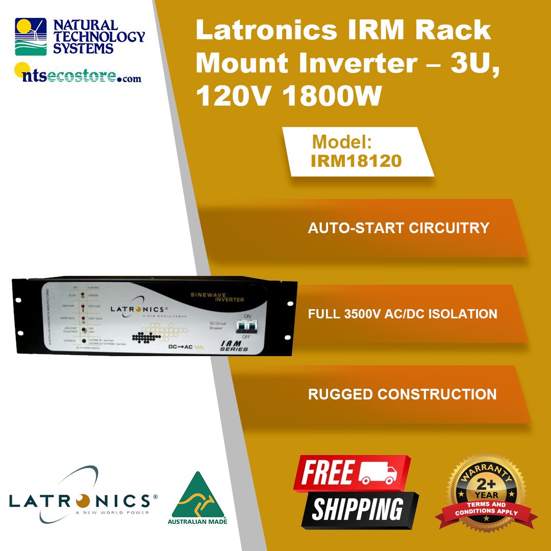 Latronics IRM Rack Mount Inverter 3U 120V 1800W IRM18120