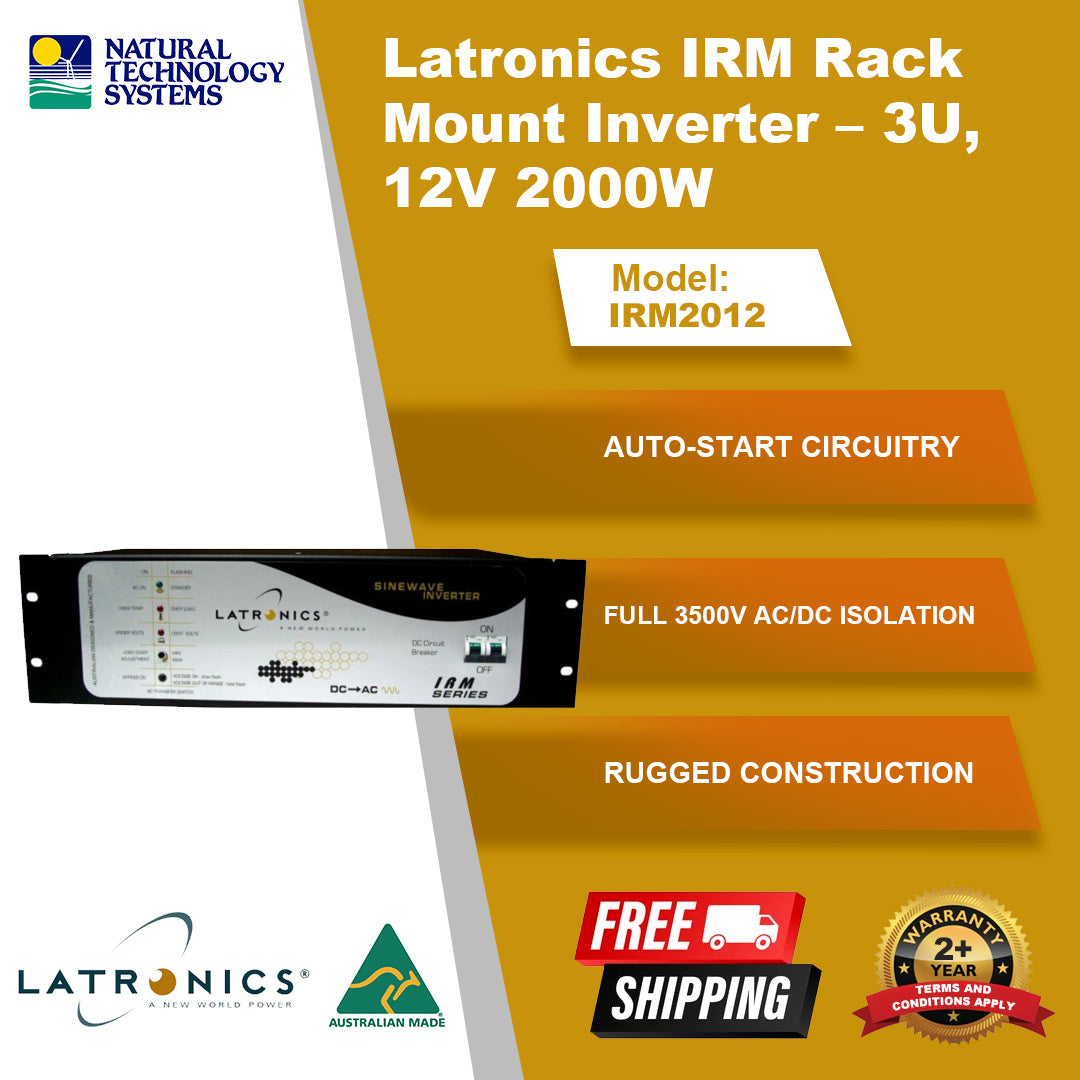 Latronics IRM Rack Mount Inverter 3U 12V 2000W IRM2012