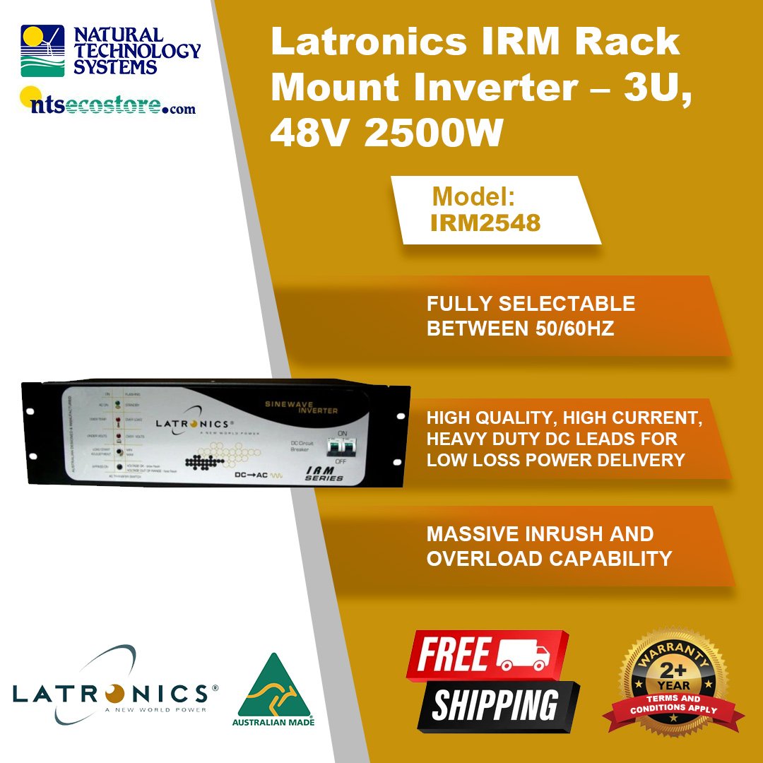 Latronics IRM Rack Mount Inverter 3U 48V 2500W IRM2548