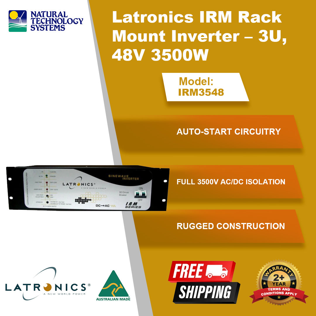 Latronics IRM Rack Mount Inverter 3U 48V 3500W IRM3548