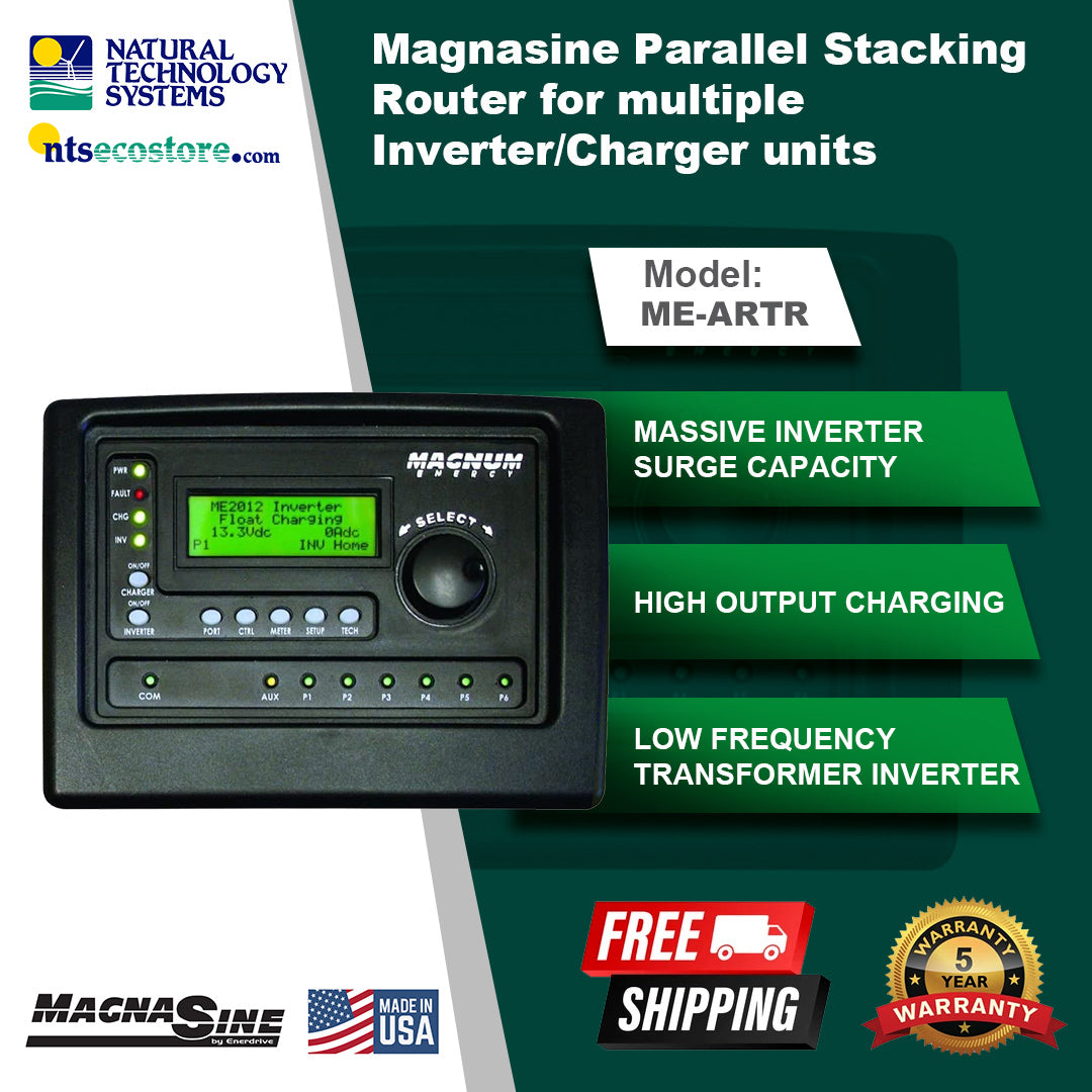Magnasine Parallel Stacking Router Multiple Inverter Charger Units ME-