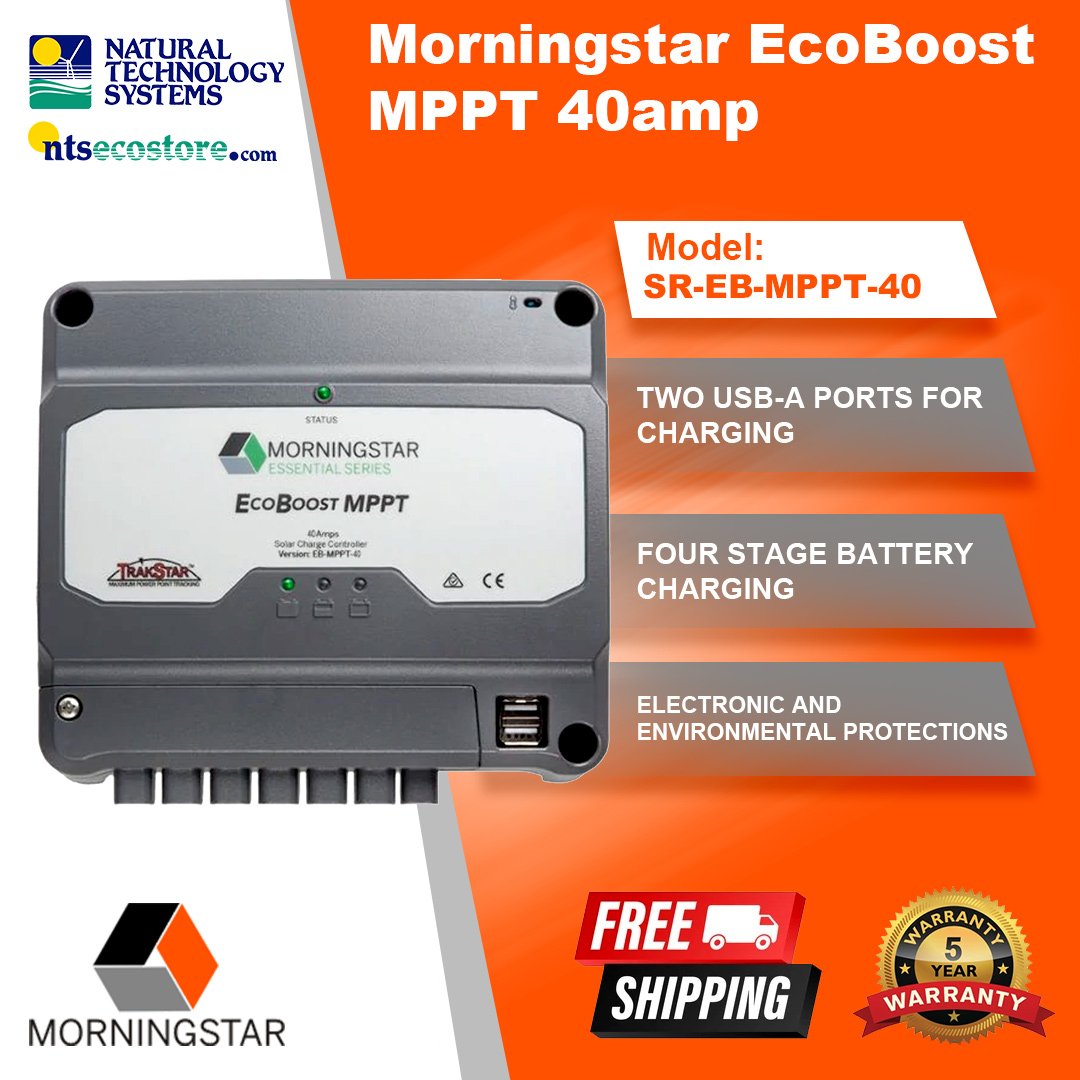 Morningstar EcoBoost MPPT 40Amp SR-EB-MPPT-40