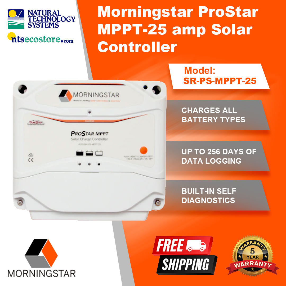 Morningstar ProStar MPPT 25Amp Solar Controller SR-PS-MPPT-25