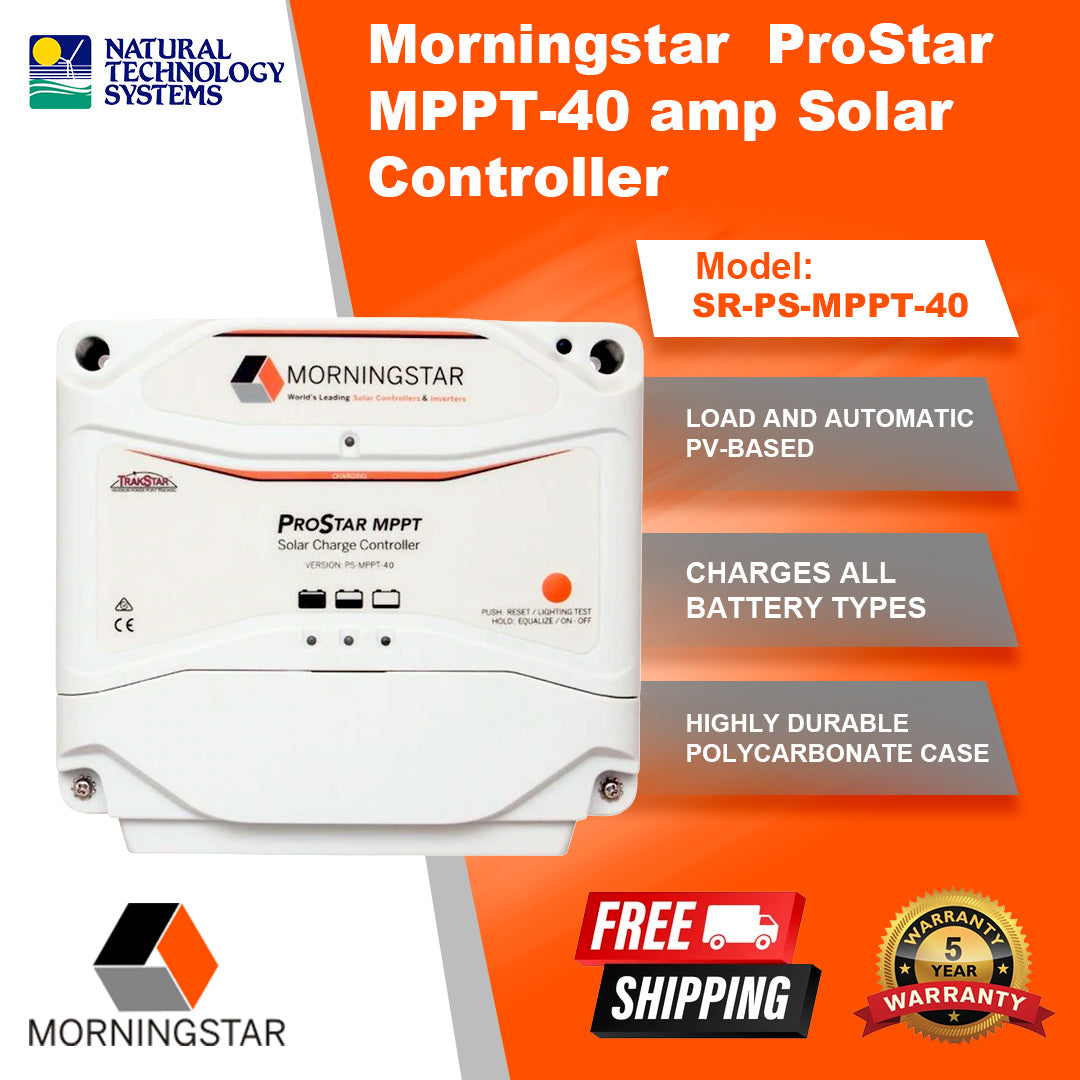 Morningstar  ProStar MPPT 40Amp Solar Controller SR-PS-MPPT-40