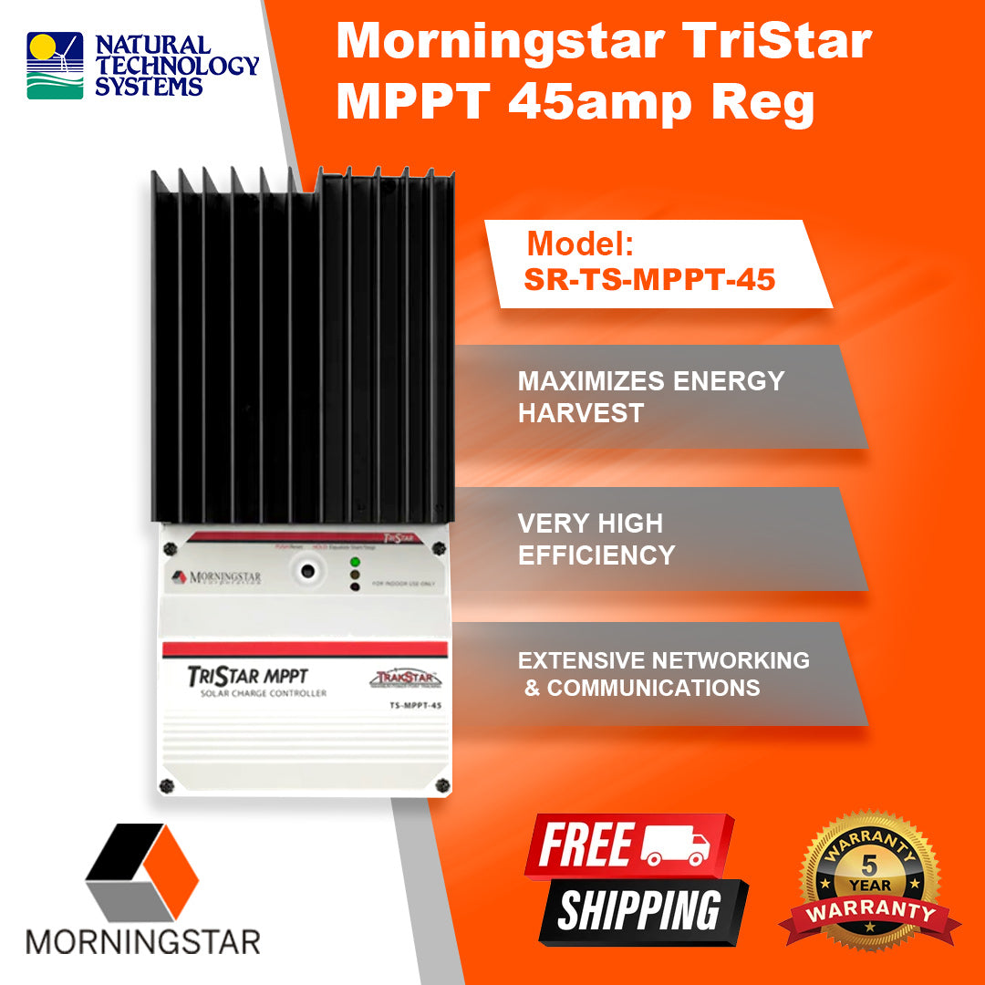 Morningstar TriStar MPPT Controller 45Amp Reg SR-TS-MPPT-45