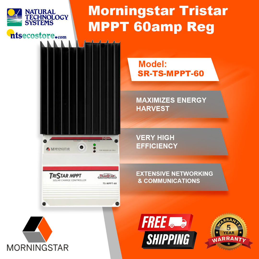 Morningstar Tristar MPPT Controller 60Amp Reg SR-TS-MPPT-60