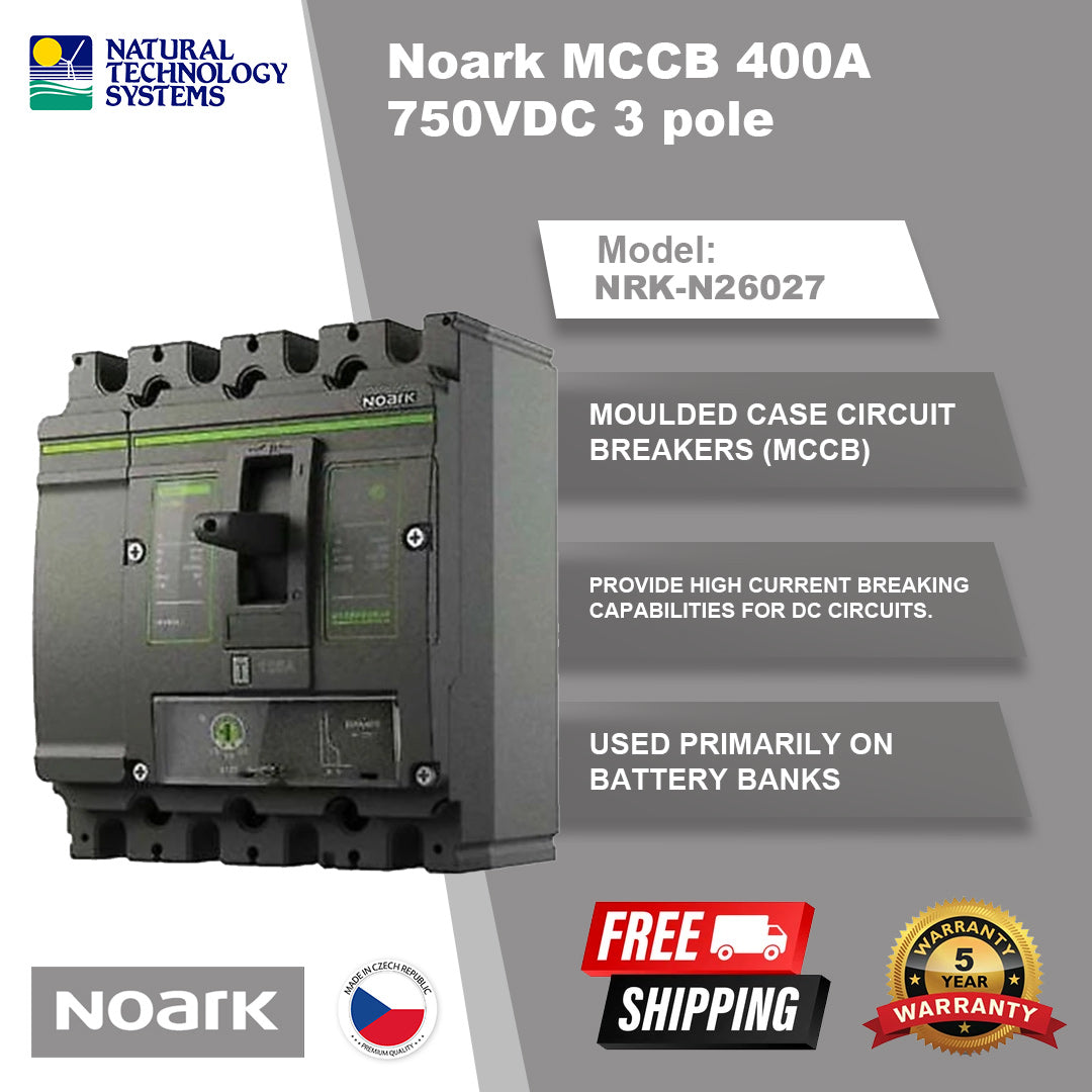 Noark MCCB 400A 750VDC 3 pole (NRK-N26027)