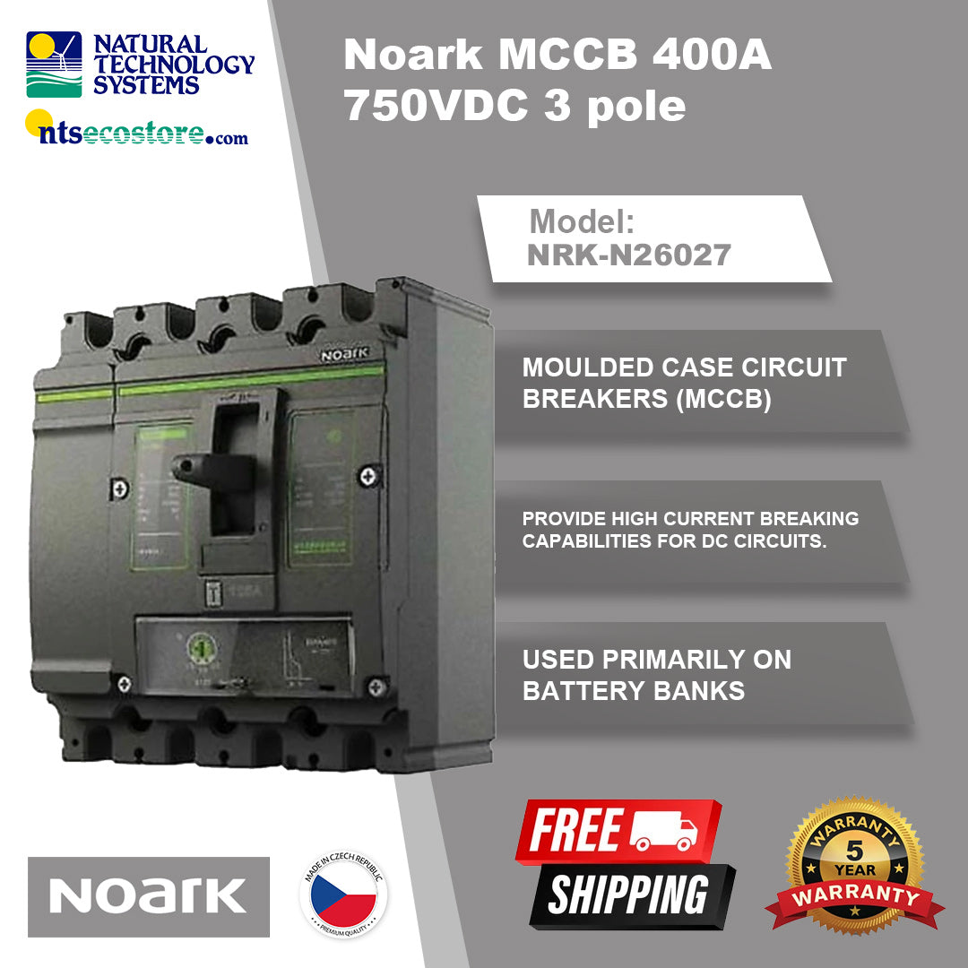 Noark MCCB 400A 750VDC 3 pole (NRK-N26027)