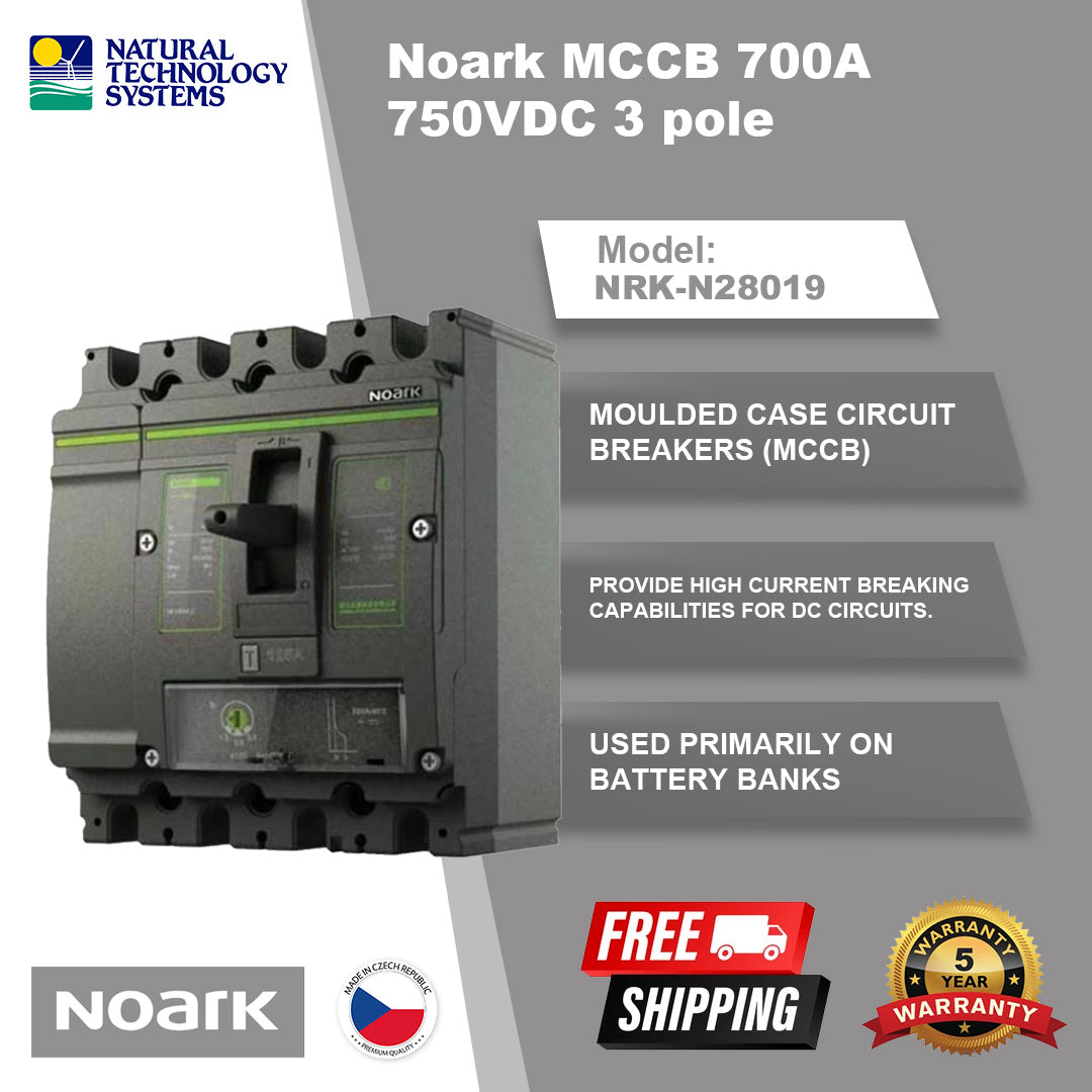 Noark MCCB 700A 750VDC 3 pole (NRK-N28019)