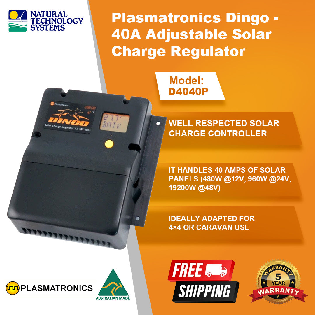 Plasmatronics Dingo Solar Controller Positive Regulator 40A D4040P
