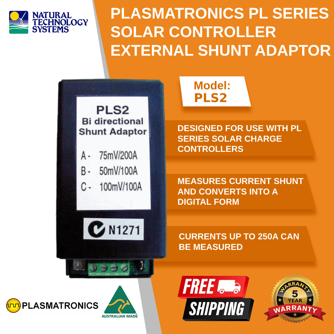 Plasmatronics PL Series Solar Controller External Shunt Adaptor PLS2
