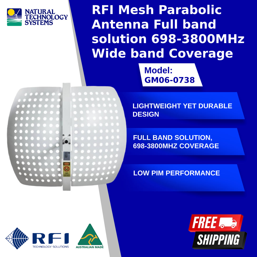 RFI Mesh Parabolic Antenna 698-3800MHz GM06-0738