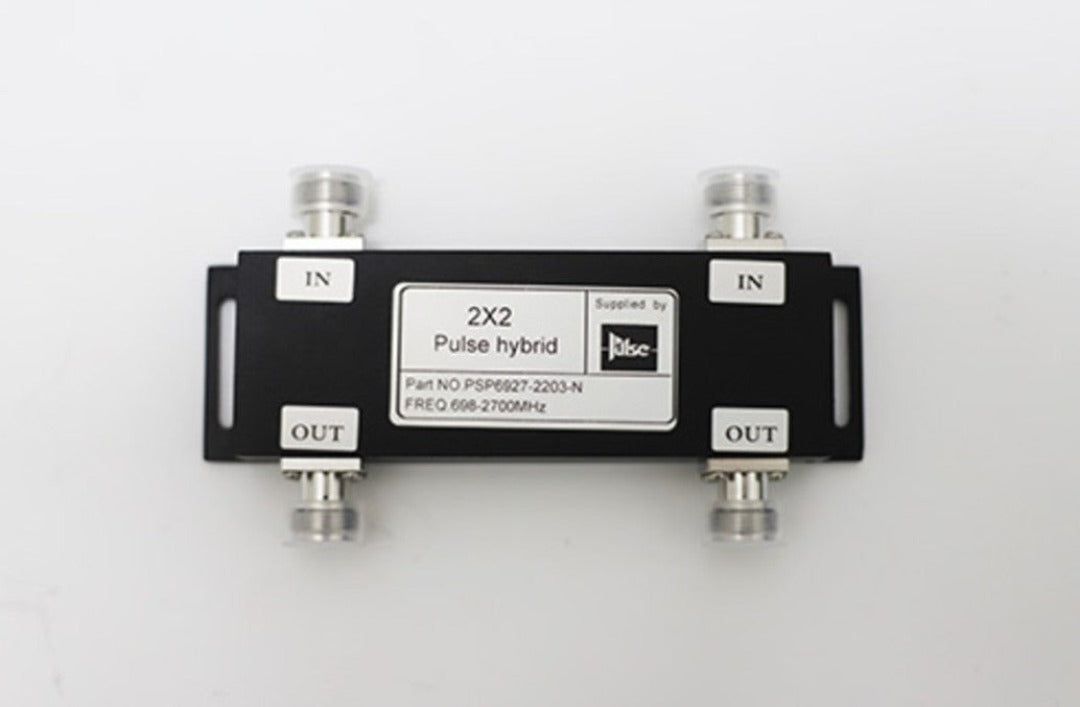 RFI Pulse Hybrid Coupler 2x2 698-2700MHz Low Passive Inter-Modulation N-Type PSP6927-2203-N