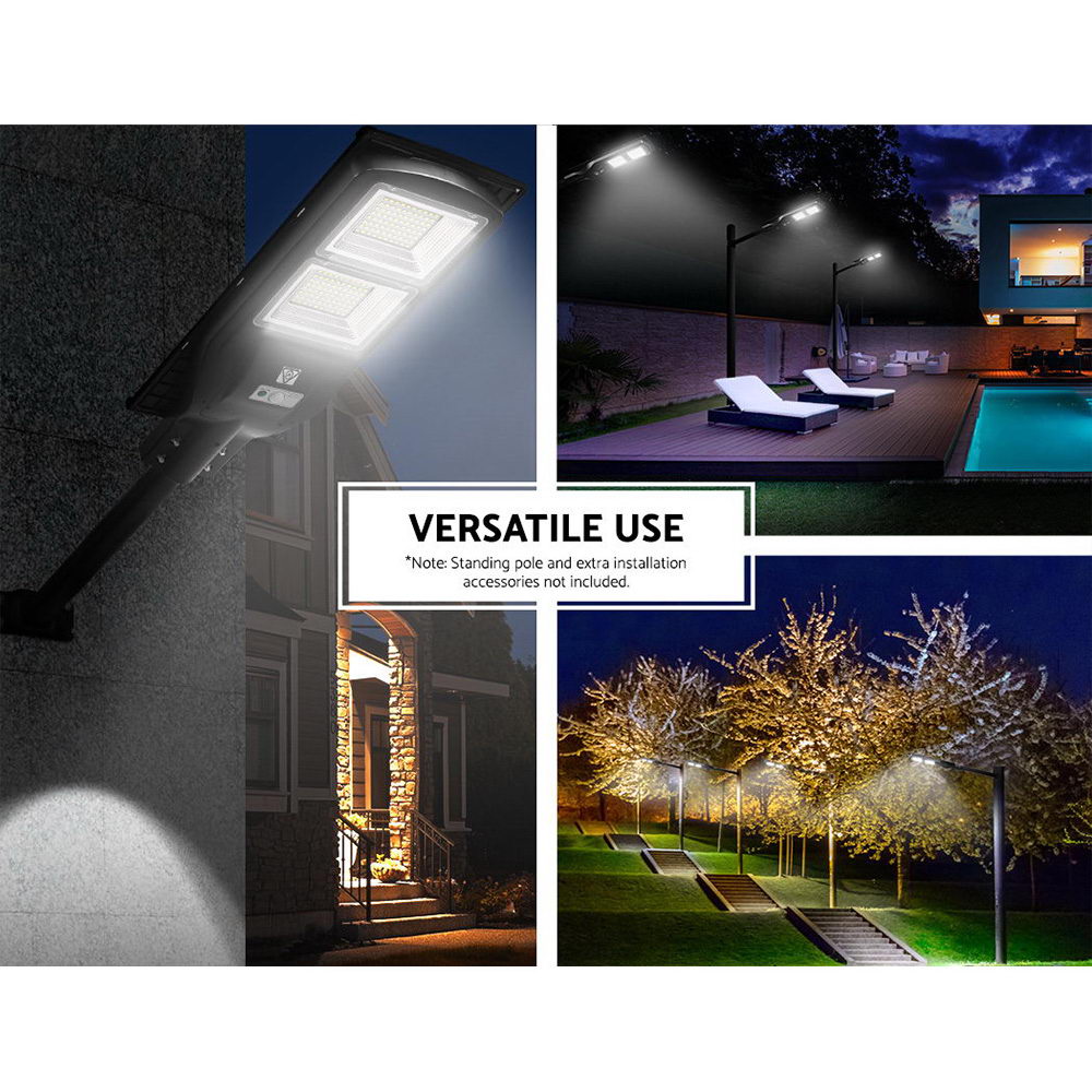 LED Solar Street Flood Light Motion Sensor Remote Outdoor Garden Lamp Lights 120W