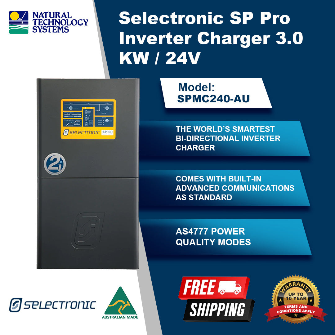 Selectronic SP Pro Inverter Charger 3.0 KW 24V SPMC240-AU