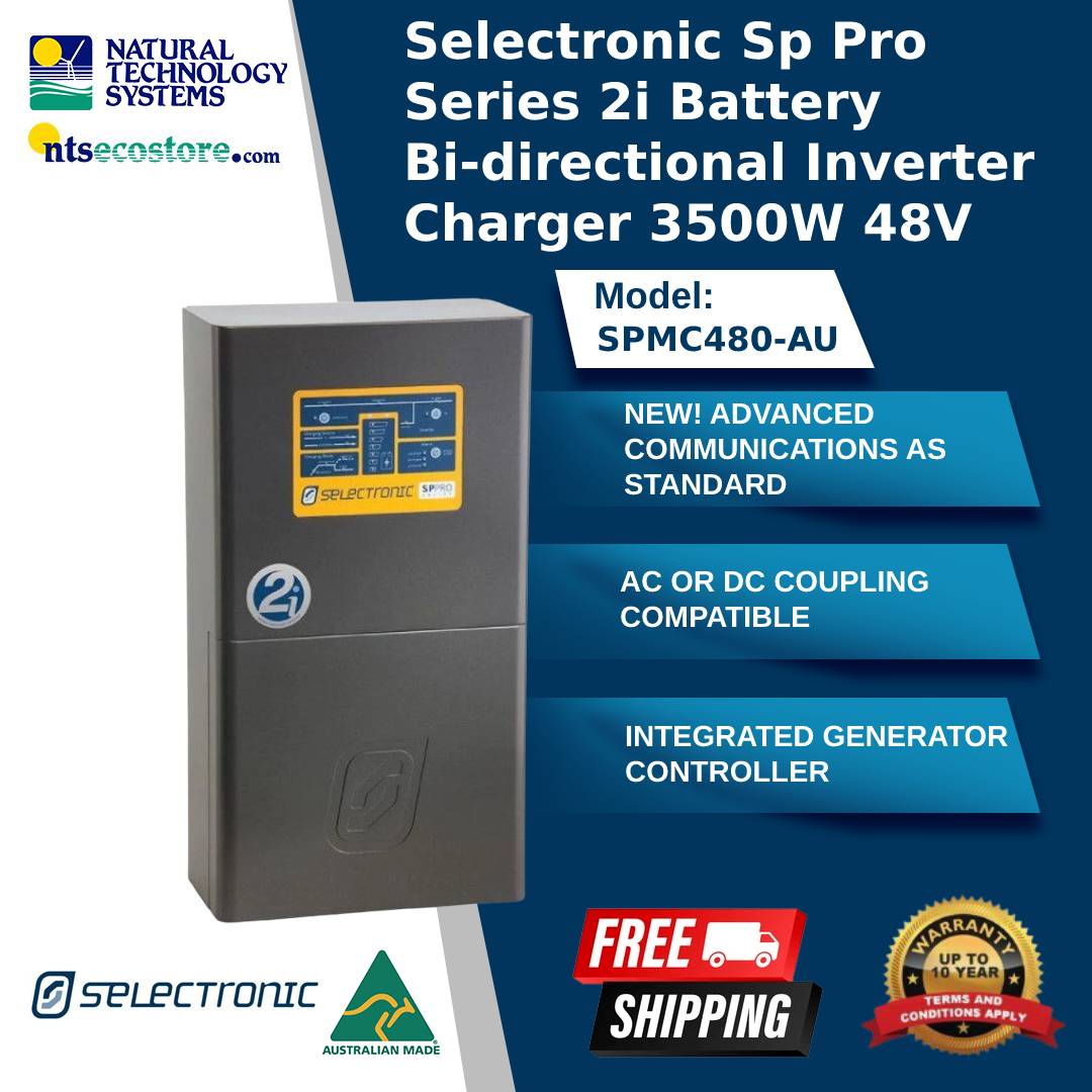 Selectronic Sp Pro Series 2i Battery Bi-directional Inverter Charger 3500W 48V (SPMC480-AU)