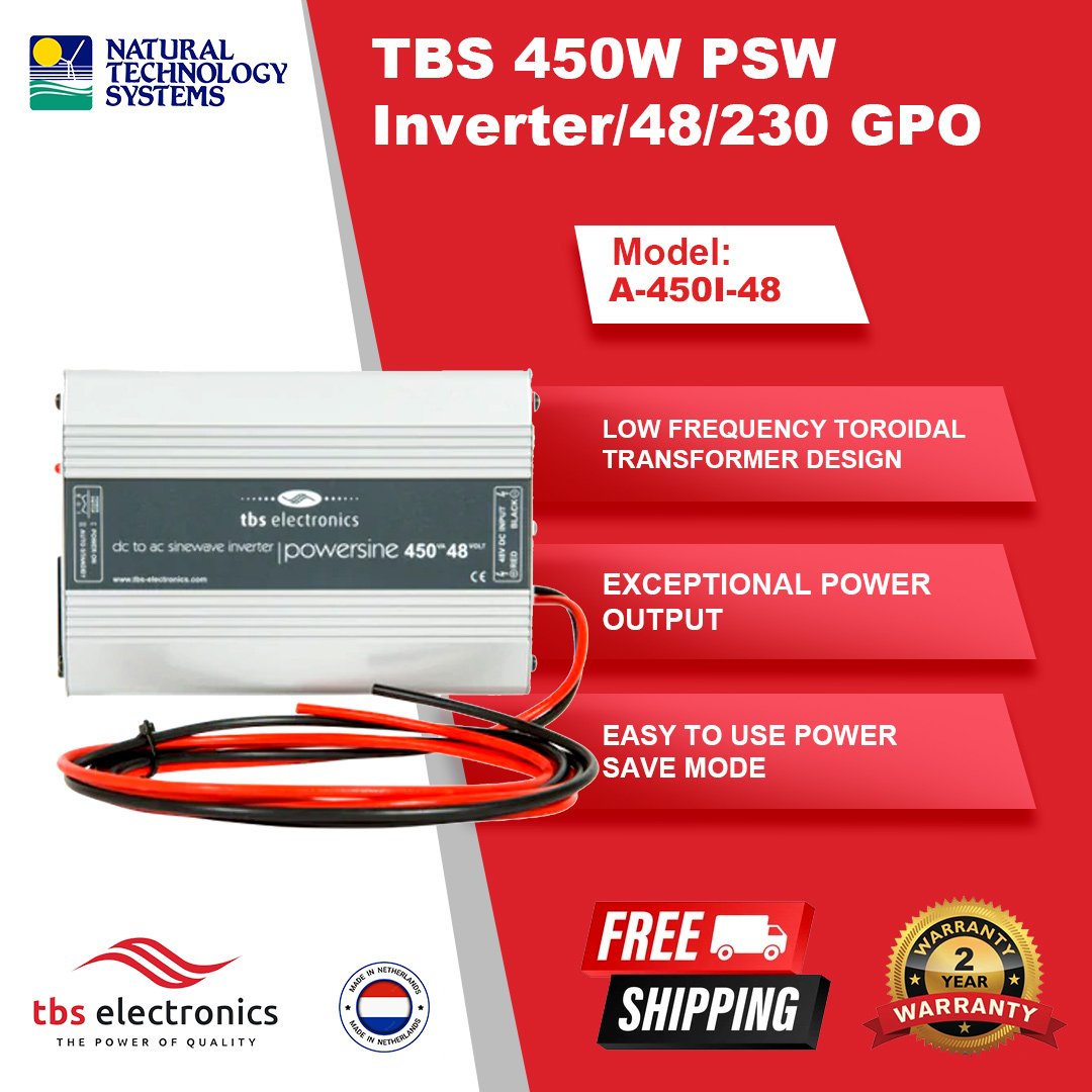 TBS 450W PSW Inverter 48 230 GPO A-450I-48