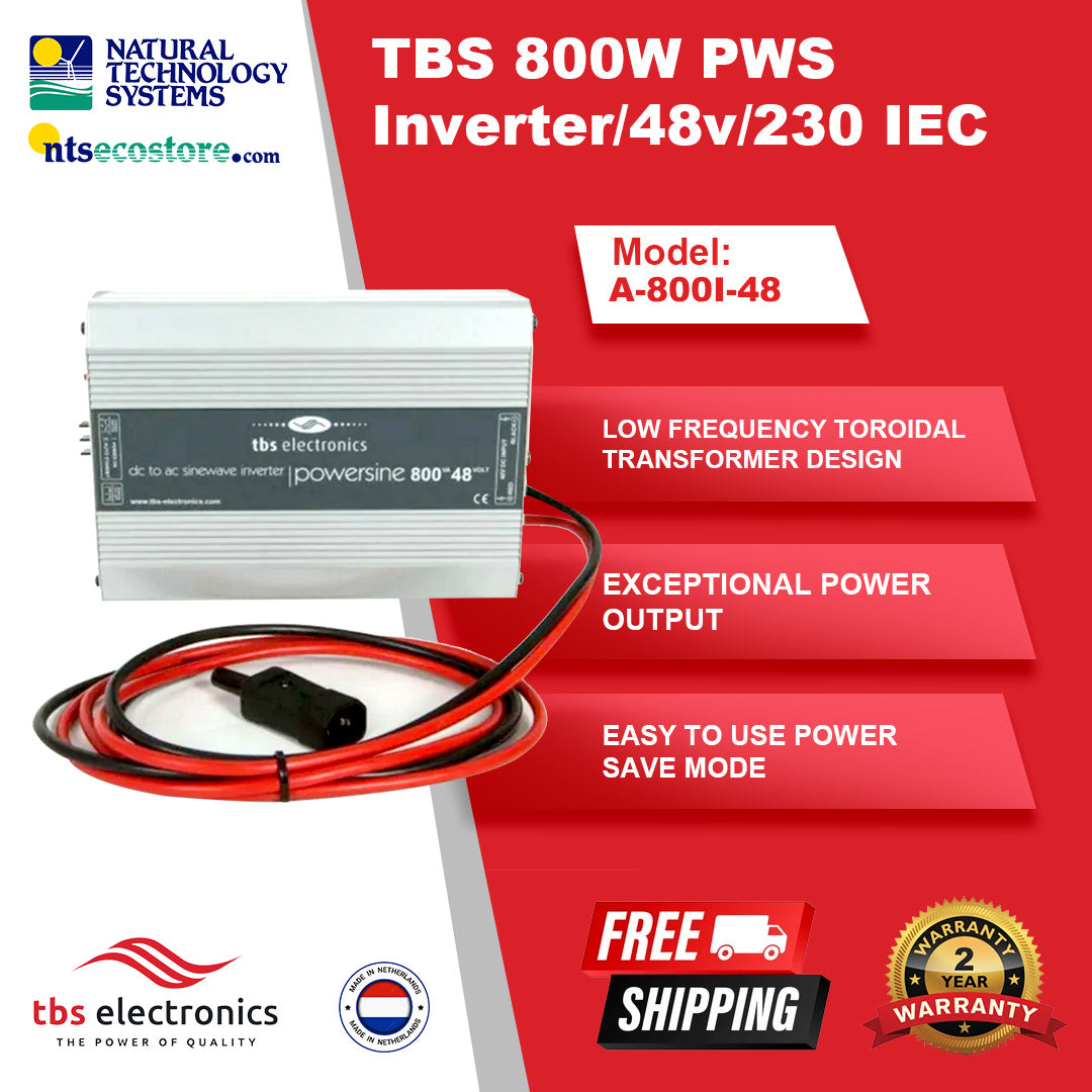 TBS 800W PWS Inverter 48V 230 IEC A-800I-48