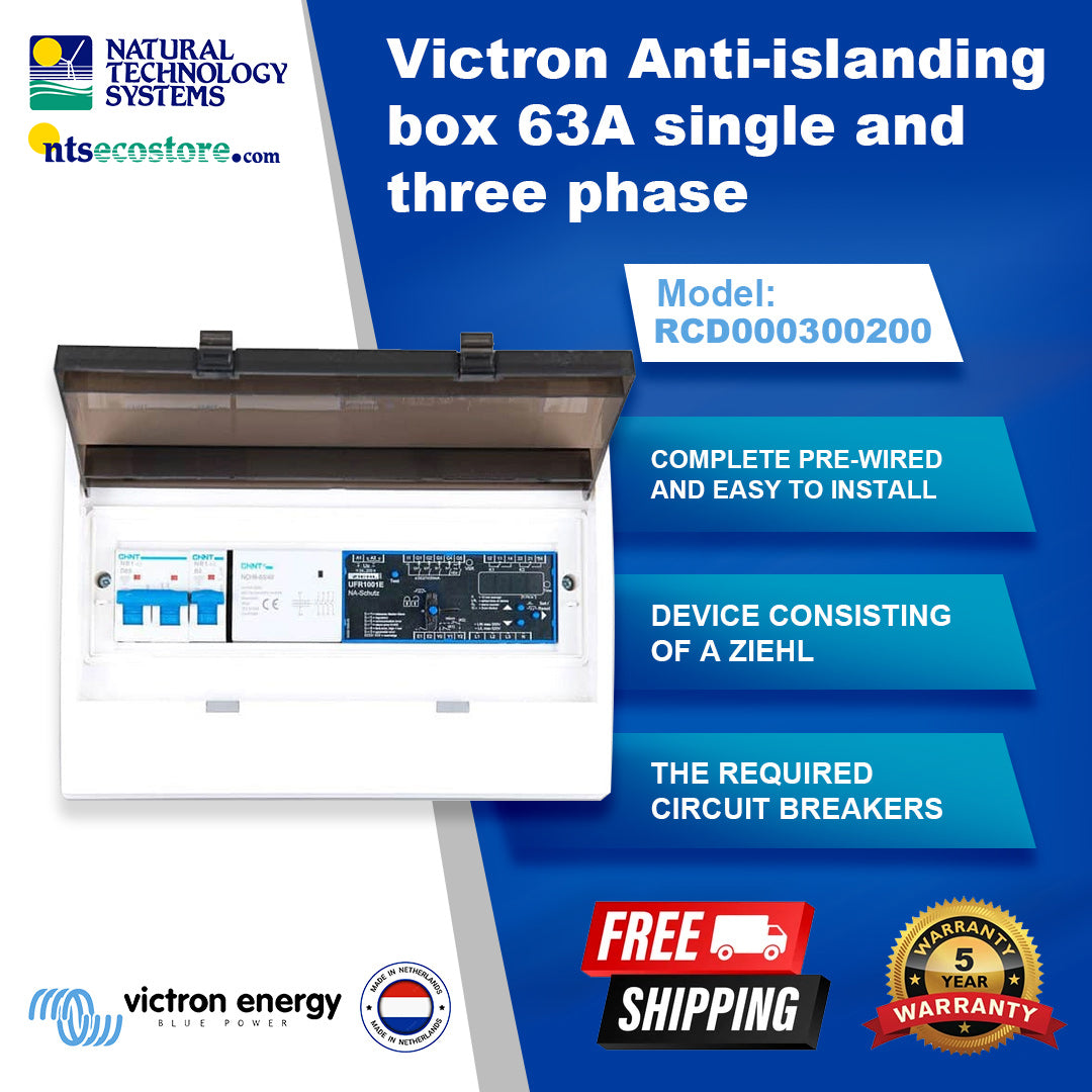 Victron Anti-islanding Box 63A Single and Three Phase RCD000300200
