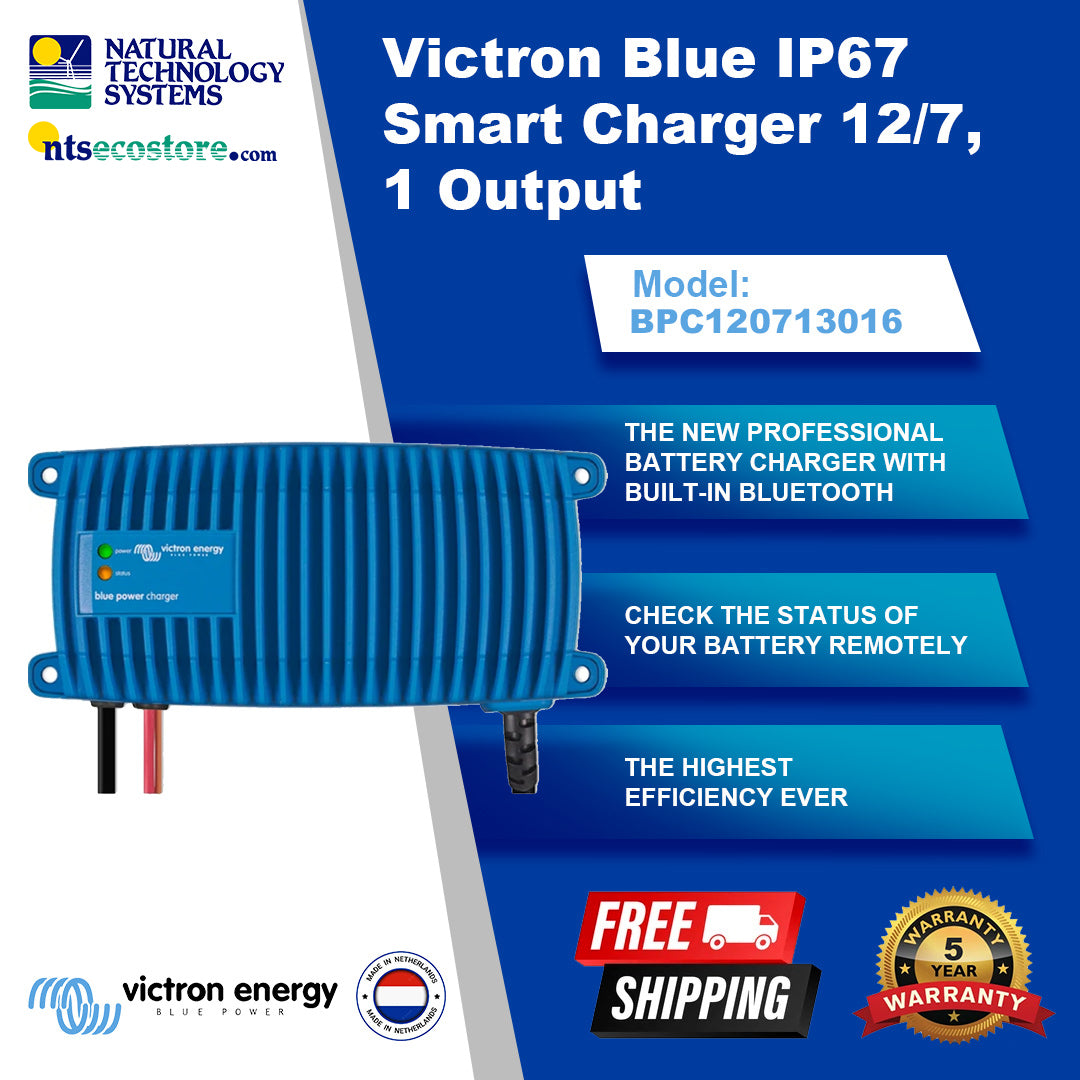 Victron Blue Smart IP67 Charger 12/7(1) 230V AU/NZ BPC120713016