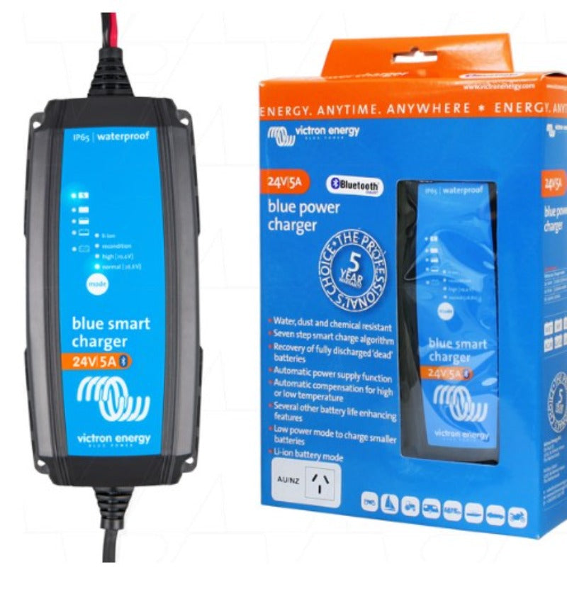 Victron Blue Smart Bluetooth 24V 5A 230V IP65 Battery Charger (BPC240531014R)