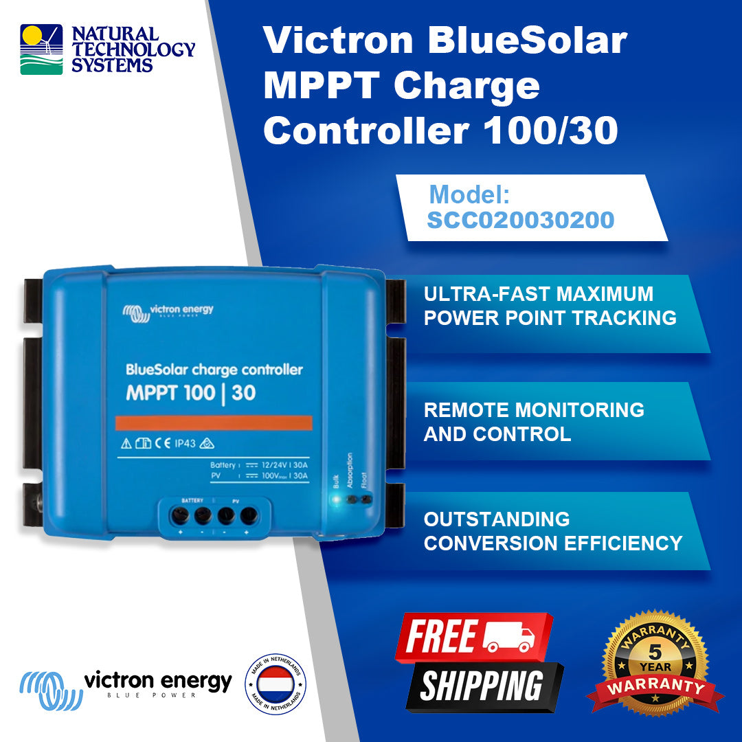Victron BlueSolar MPPT Charge Controller 100/30 SCC020030200