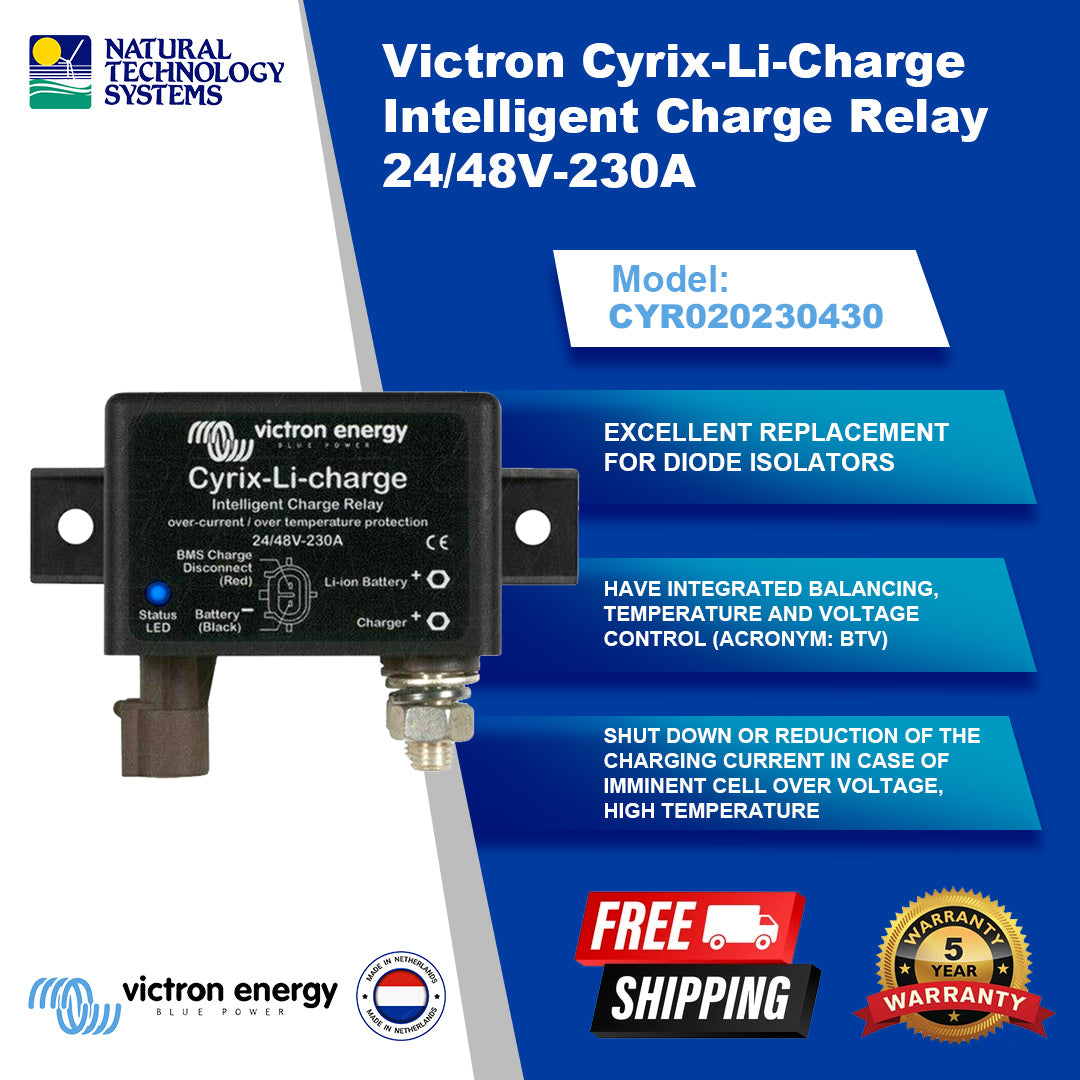 Victron Cyrix-Li-Charge Intelligent Charge Relay 24/48V-230A (CYR020230430)
