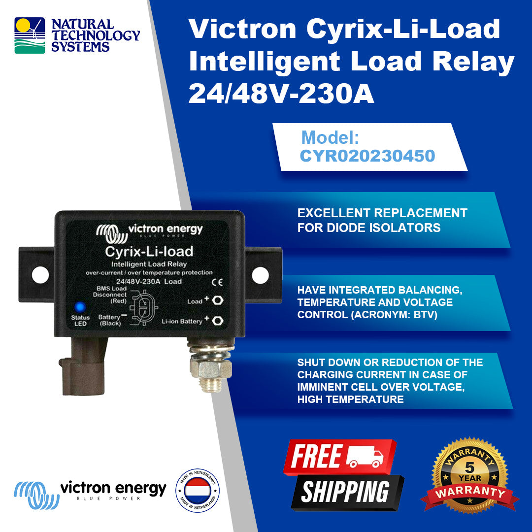 Victron Cyrix-Li-Load Intelligent Load Relay 24/48V-230A (CYR020230450)