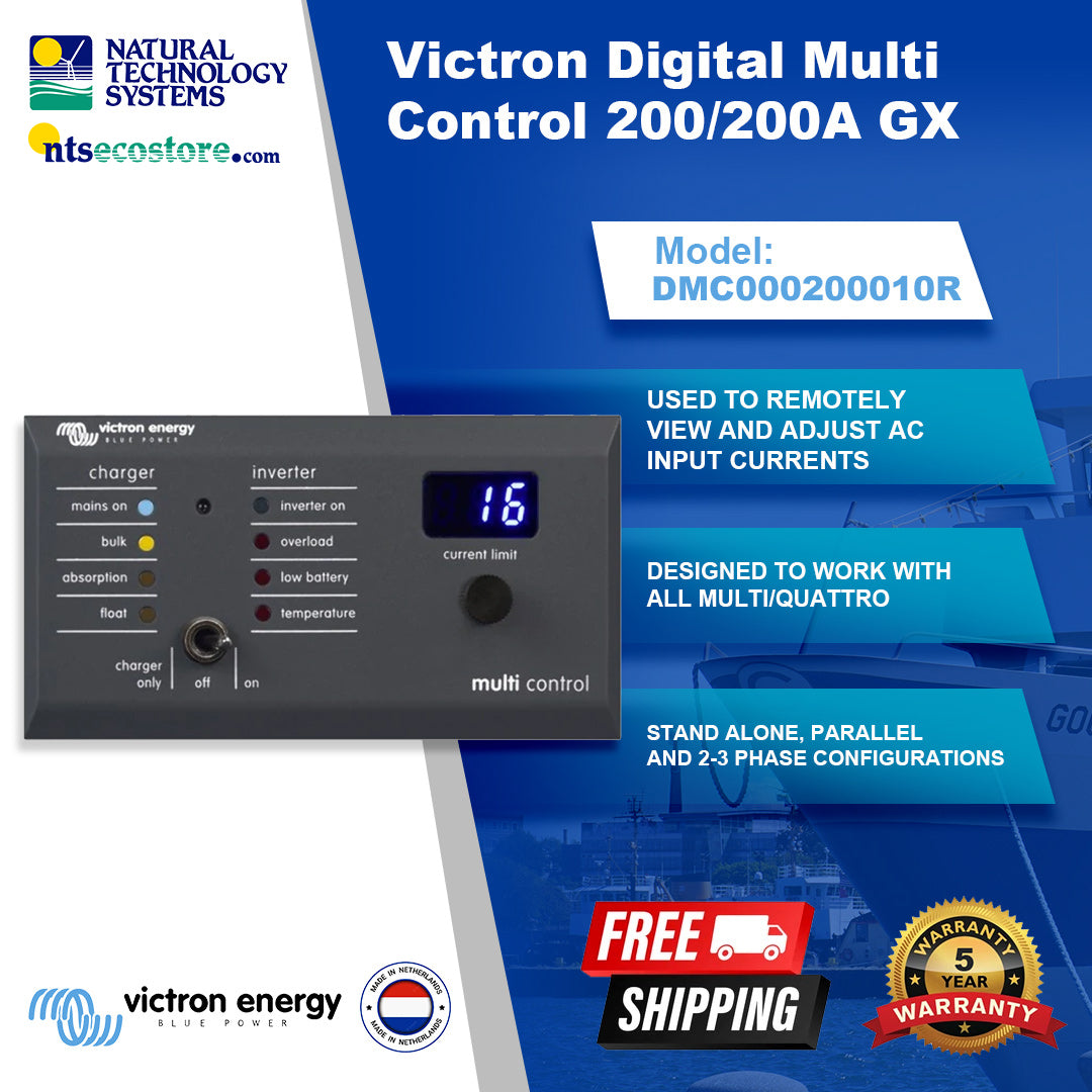 Victron Digital Multi Control 200/200A GX (DMC000200010R)