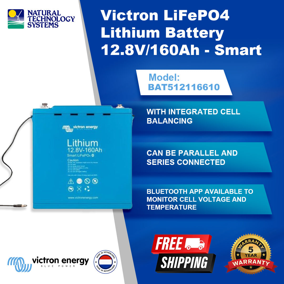 Victron Energy 300AH 12.8V Smart LifePO4 Lithium Bluetooth Battery