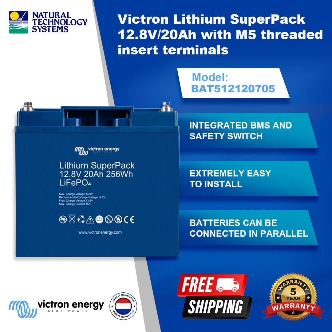 Victron Lithium SuperPack 12,8V/20Ah (M5) BAT512020705