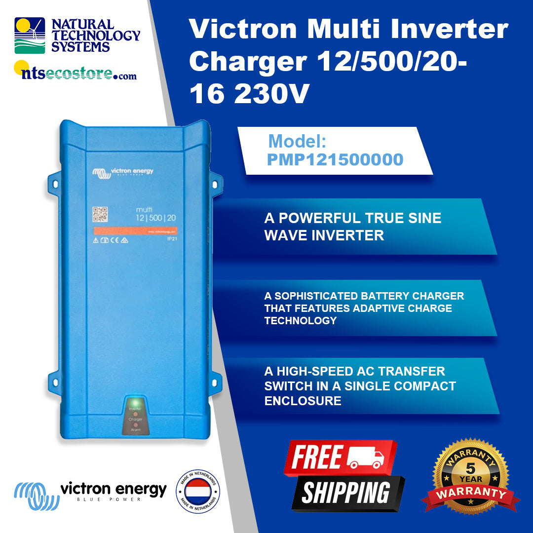 Victron Multi Inverter Charger 12/500/20-16 230V PMP121500000