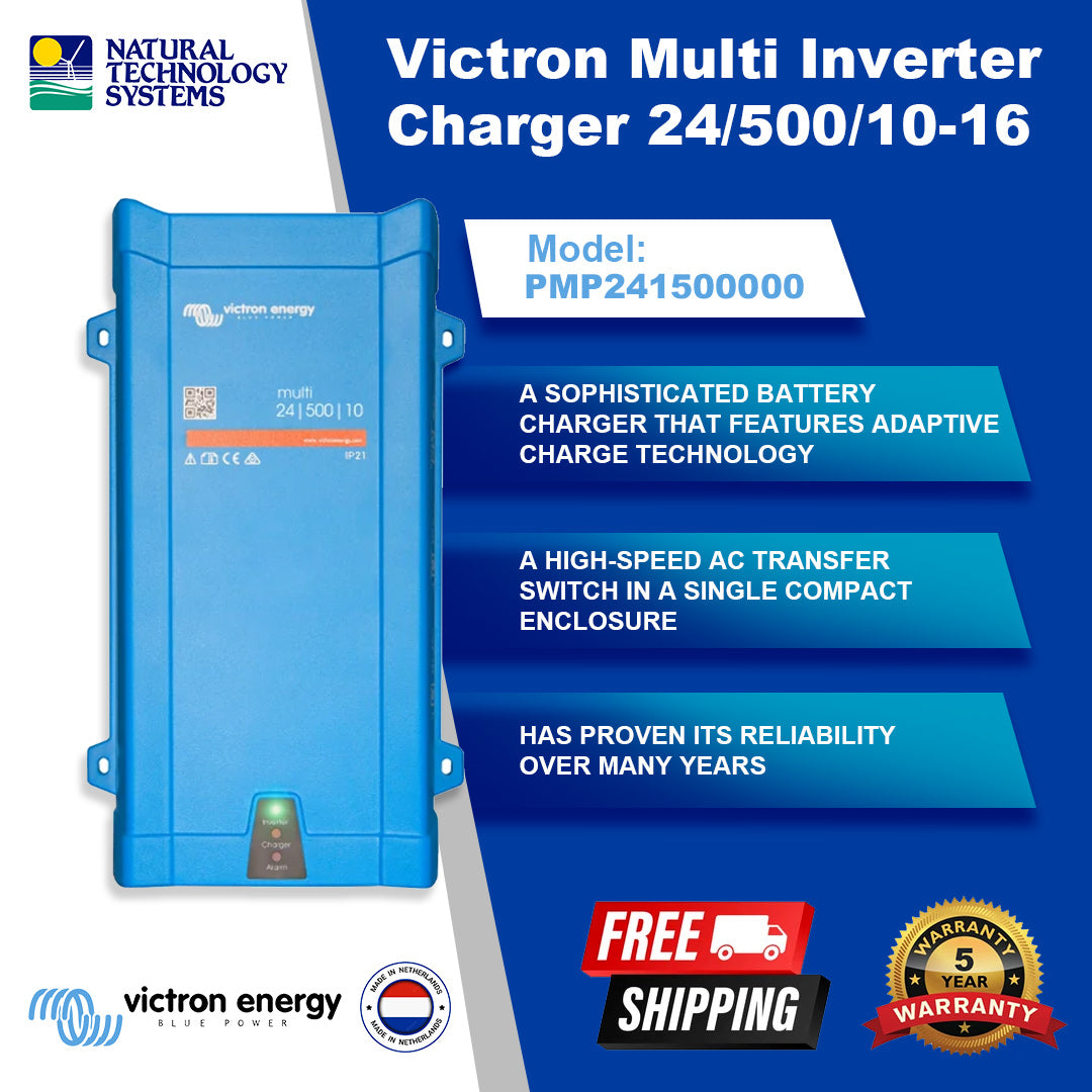 Victron MultiPlus Inverter Charger 24/500/10-16 PMP241500000