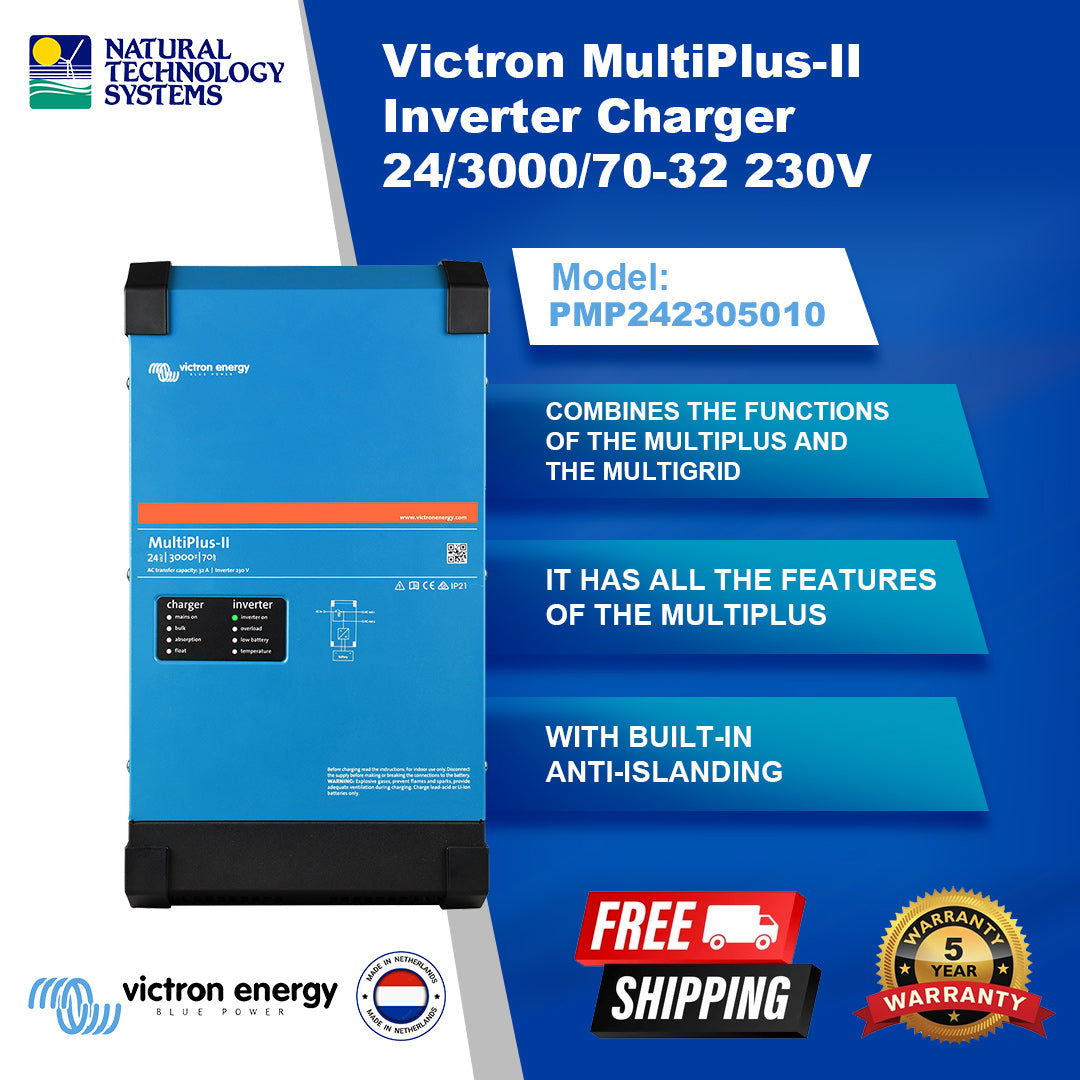 Victron Multiplus-II Inverter Charger 24/3000/70-32 230V PMP242305010