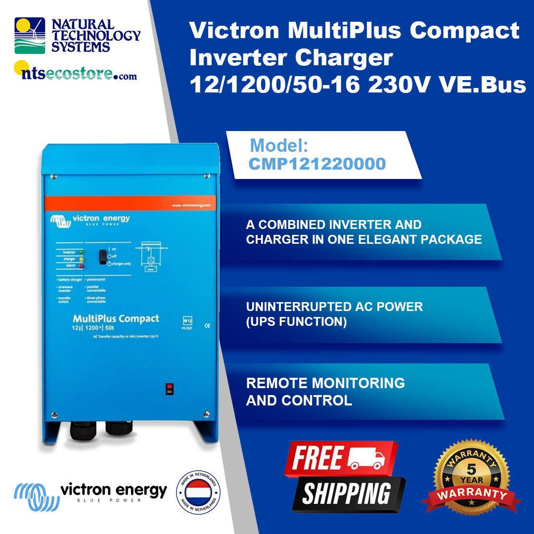 Victron MultiPlus Compact Inverter Charger 12/1200/50-16 CMP121220000