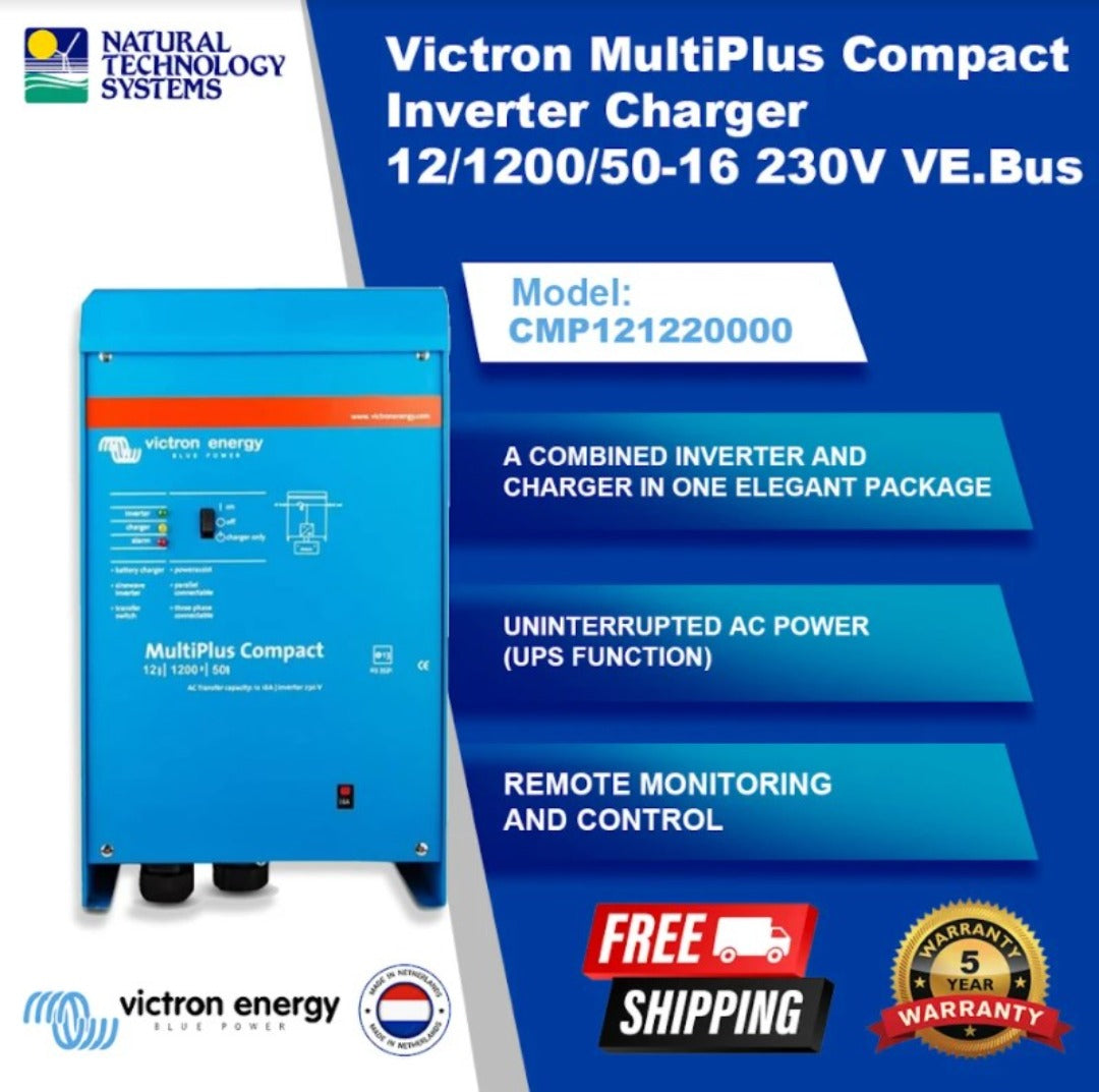 Victron MultiPlus Compact Inverter Charger 12/1200/50-16 CMP121220000