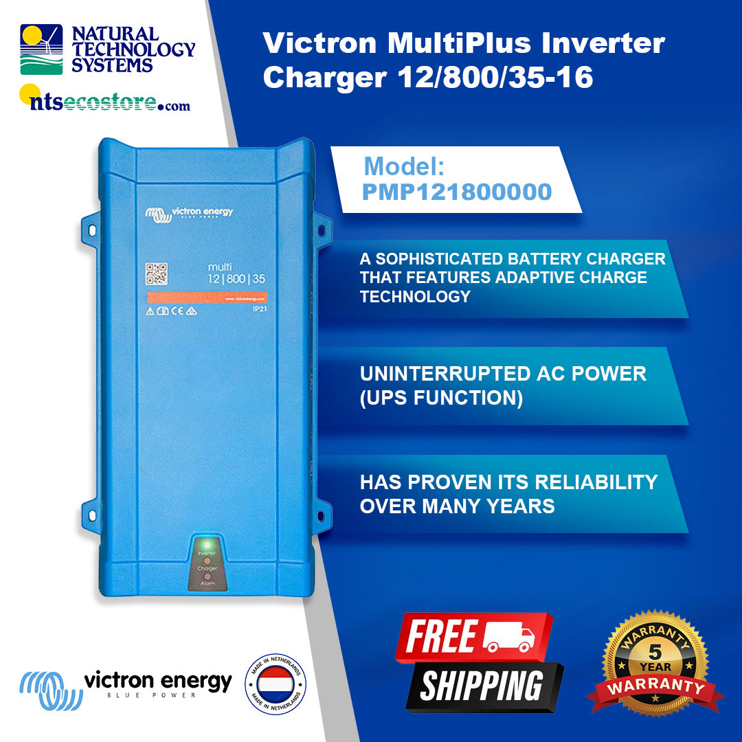 Victron MultiPlus Inverter Charger 12/800/35-16 PMP121800000