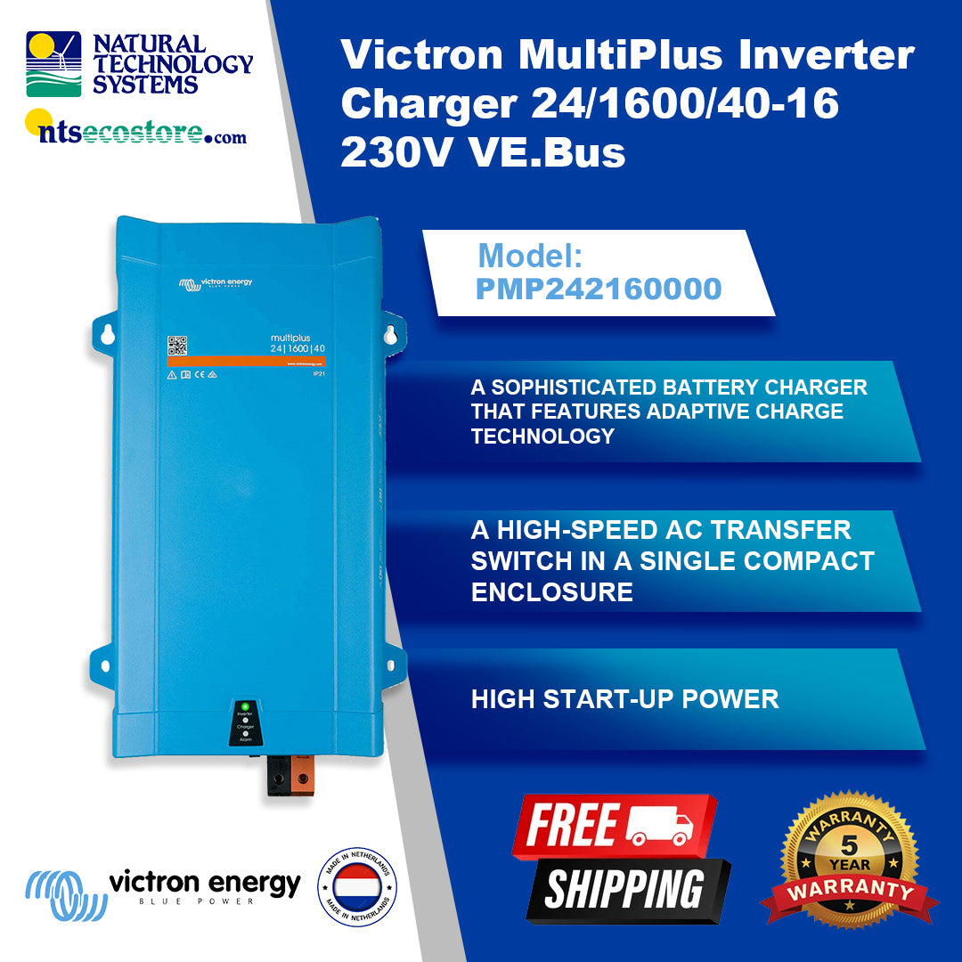 Victron MultiPlus Inverter Charger 24/1600/40-16 PMP242160000