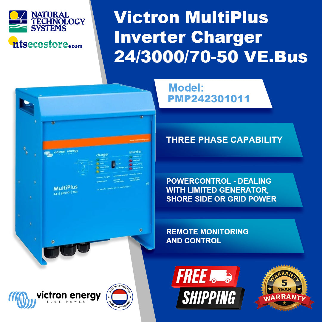 Victron MultiPlus Inverter Charger 24/3000/70-50 VE.Bus (PMP242301011)